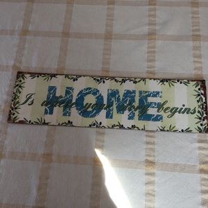 🎁2/$12  HOME IS WHERE YOUR STORY BEGINS DISTRESSED PLAQUE